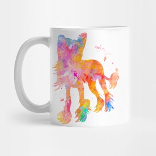 Chinese Crested Dog Watercolor Painting Mug